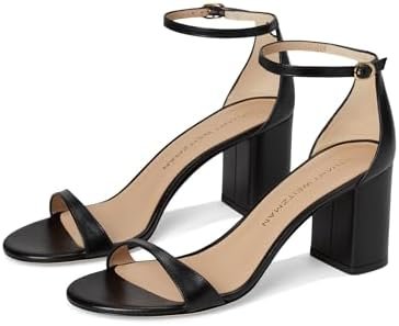 Stuart Weitzman Women's Nudist Block Sandals 75mm