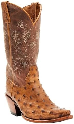 Shyanne Women's Women's Daisie Exotic Full Quill Ostrich Western Boot - Beswfa23l1